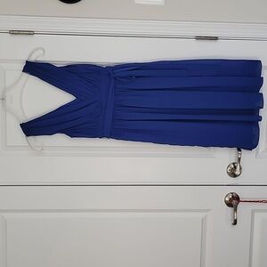 J CREW Royal blue chiffon  dress.